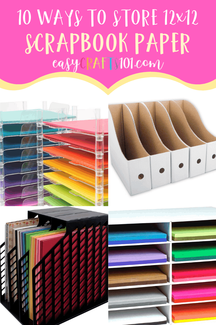 9 Ways To 12x12 Sbook Paper, Diy Paper Storage Shelves